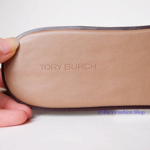 ❤️ NIB Tory Burch Ines Slide Leather Sandal Almond Flour 6.5 7 8 8.5 9 9.5 10 - Picture 15 of 16